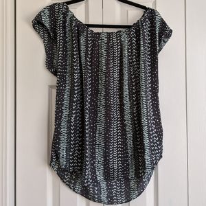 LC Lauren Conrad Pleat-Neck Top